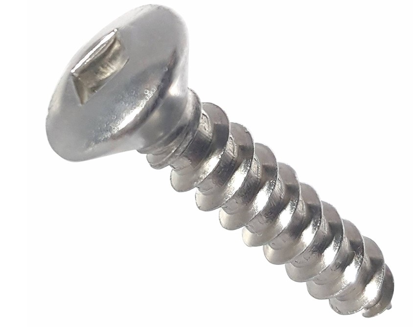 #6 - 12 X 5/8" QUADREX PHILLIPS/SQUARE DRIVE TRUSS HEAD SELF-TAPPING SHEET METAL SCREW ZINC PLATED